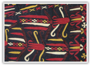 Abstract vibrant textile
